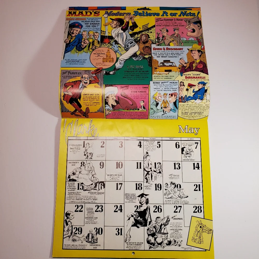 MAD Calendar 1977   Warner Books 10x12